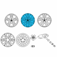 OEM 2021 Toyota Sequoia Wheel, Alloy Diagram - 42611-0C241