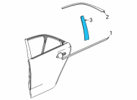 OEM 2020 Cadillac CT4 Black Out Tape Diagram - 23337318