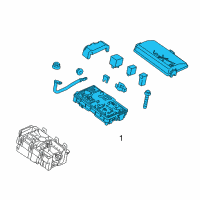 OEM 2014 Buick Verano Block Asm-Front Compartment Fuse Diagram - 22938539