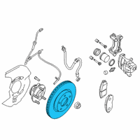 OEM 2014 Nissan Altima Rotor Disc Brake Front Diagram - 40206-3TA0A