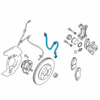 OEM 2020 Nissan Altima Hose Assembly-Brake Front Diagram - 46210-6CA0B