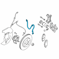 OEM 2022 Nissan Altima HOSE ASSY-BRAKE FRONT Diagram - 46210-6CA0C