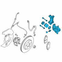 OEM 2021 Nissan Altima CALIPER Assembly-Front LH, W/O Pads Or SHIMS Diagram - 41011-3TA0C