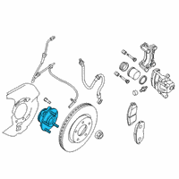 OEM Nissan Hub Assembly Road Wheel Diagram - 40202-6CA0A