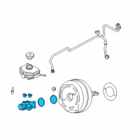 OEM 2017 BMW 328d xDrive Brake Master Cylinder Diagram - 34-33-7-849-878