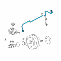 OEM BMW Vacuum Pipe Diagram - 11-66-7-850-594