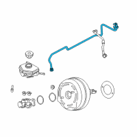 OEM BMW M4 Vacuum Pipe Diagram - 11-66-7-850-594