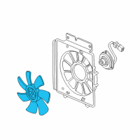 OEM 2004 Honda Element Fan, Cooling Diagram - 38611-PZD-A01