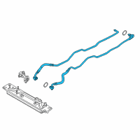 OEM 2015 BMW X5 Transmission Oil Cooler Line Diagram - 17-22-7-636-885