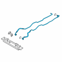 OEM BMW X5 Transmission Oil Cooler Line Diagram - 17-22-7-636-885