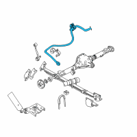 OEM Mercury Stabilizer Bar Diagram - F57Z-5A772-B