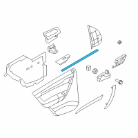 OEM Chevrolet Aveo Inner Weatherstrip Diagram - 96649789