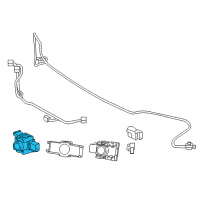 OEM 2022 Lexus LC500 Sensor, Ultrasonic Diagram - 89341-11020