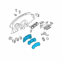 OEM 2006 Nissan Altima Speedometer Instrument Cluster Diagram - 24810-ZD81C