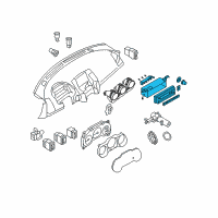 OEM 2004 Nissan Altima Control Assembly Diagram - 27500-ZB10B