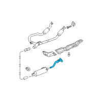 OEM 2007 Dodge Ram 1500 Exhaust Tail Pipe Diagram - 55366320AC