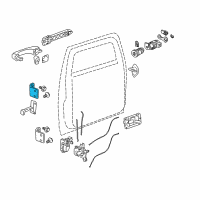 OEM 2010 Hummer H3T Upper Hinge Diagram - 22905175