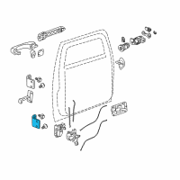 OEM 2009 GMC Canyon Lower Hinge Diagram - 25996978