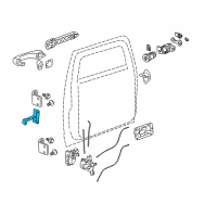 OEM Hummer Check Asm-Front Side Door Diagram - 15286624