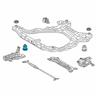 OEM Lexus ES350 Cushion, FR SUSP Mem Diagram - 52211-06170