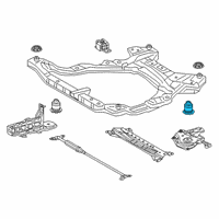 OEM 2019 Toyota Camry Engine Cradle Rear Bushing Diagram - 52215-06170