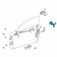 OEM 2000 Toyota Celica Cylinder & Keys Diagram - 69052-20430