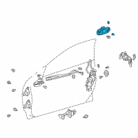 OEM 2005 Toyota Celica Handle, Outside Diagram - 69210-20370-C0