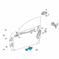 OEM 2003 Toyota Celica Door Check Diagram - 68610-20200