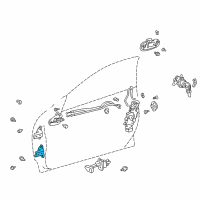 OEM 2003 Toyota Celica Lower Hinge Diagram - 68740-12110