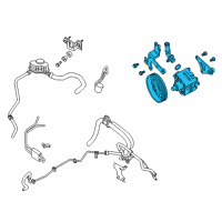 OEM 2009 Nissan Maxima Pump Power Steering Diagram - 49110-ZX70A