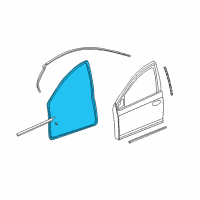 OEM 2005 Dodge Neon WEATHERSTRIP-Front Door Opening Diagram - TM11XXXAC