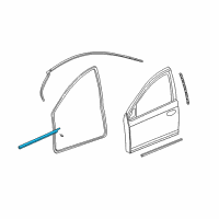 OEM Dodge Neon WEATHERSTRIP-Front Door Belt Diagram - 5027067AL