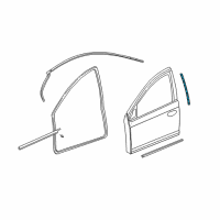 OEM 2002 Dodge Neon WEATHERSTRIP-Center Pillar Diagram - 5008296AC