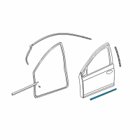 OEM 2004 Dodge Neon WEATHERSTRIP-SILL Front Secondary Diagram - 5008718AB