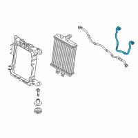 OEM 2014 BMW ActiveHybrid 3 Coolant Hose Diagram - 17-12-7-634-966