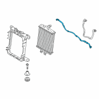 OEM 2013 BMW ActiveHybrid 3 Radiator Coolant Hose Diagram - 17-12-7-634-965