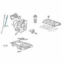 OEM Chevrolet Cobalt Tube Asm, Oil Level Indicator Diagram - 12583153