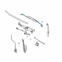 OEM 2005 Dodge Caravan Arm WIPER-Front WIPER Diagram - 5096133AA