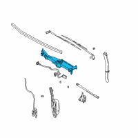 OEM 2006 Dodge Grand Caravan Motor Kit-Windshield WIPER Diagram - 5114534AB