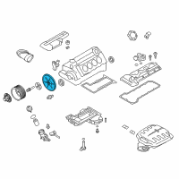 OEM 2008 BMW M3 Engine Vibration Damper Diagram - 11-23-7-841-091