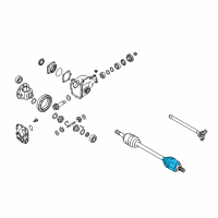 OEM Infiniti Repair Kit - Dust Boot, Inner Diagram - C9GDA-05U8L