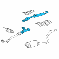 OEM 2004 Toyota Sienna Converter & Pipe Diagram - 17420-0A260