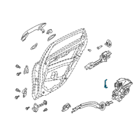 OEM 2020 Kia Forte Rod-Rear Door OUTSID Diagram - 81414M6000