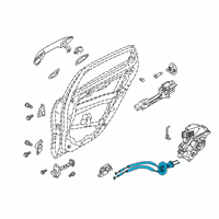 OEM 2021 Kia Forte Cable Assembly-Rr Dr I/S Diagram - 81413M6000