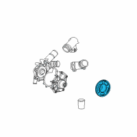 OEM 2001 Ford Escape Water Pump Pulley Diagram - 3M5Z6A312A