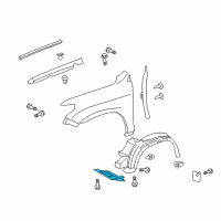 OEM 2009 Toyota Land Cruiser Front Shield Diagram - 53808-60070