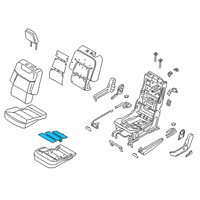 OEM 2022 Ford Explorer Seat Cushion Heater Diagram - LB5Z-14D696-J