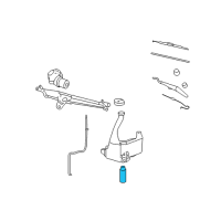 OEM Pontiac G5 Front Washer Pump Diagram - 22695015