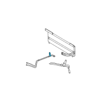 OEM Lincoln Cooler Line Clip Diagram - 1L2Z-7N291-AA