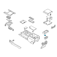 OEM 2019 Ford F-250 Super Duty Cup Holder Insert Diagram - HC3Z-2513562-CA